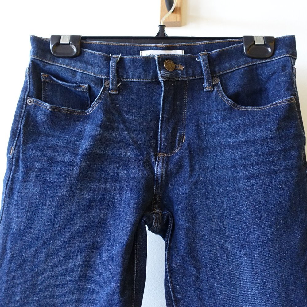 BR premium denim jeans 28 Petite 28P Skinny Ankle stretch  mid-rise Medium Blue